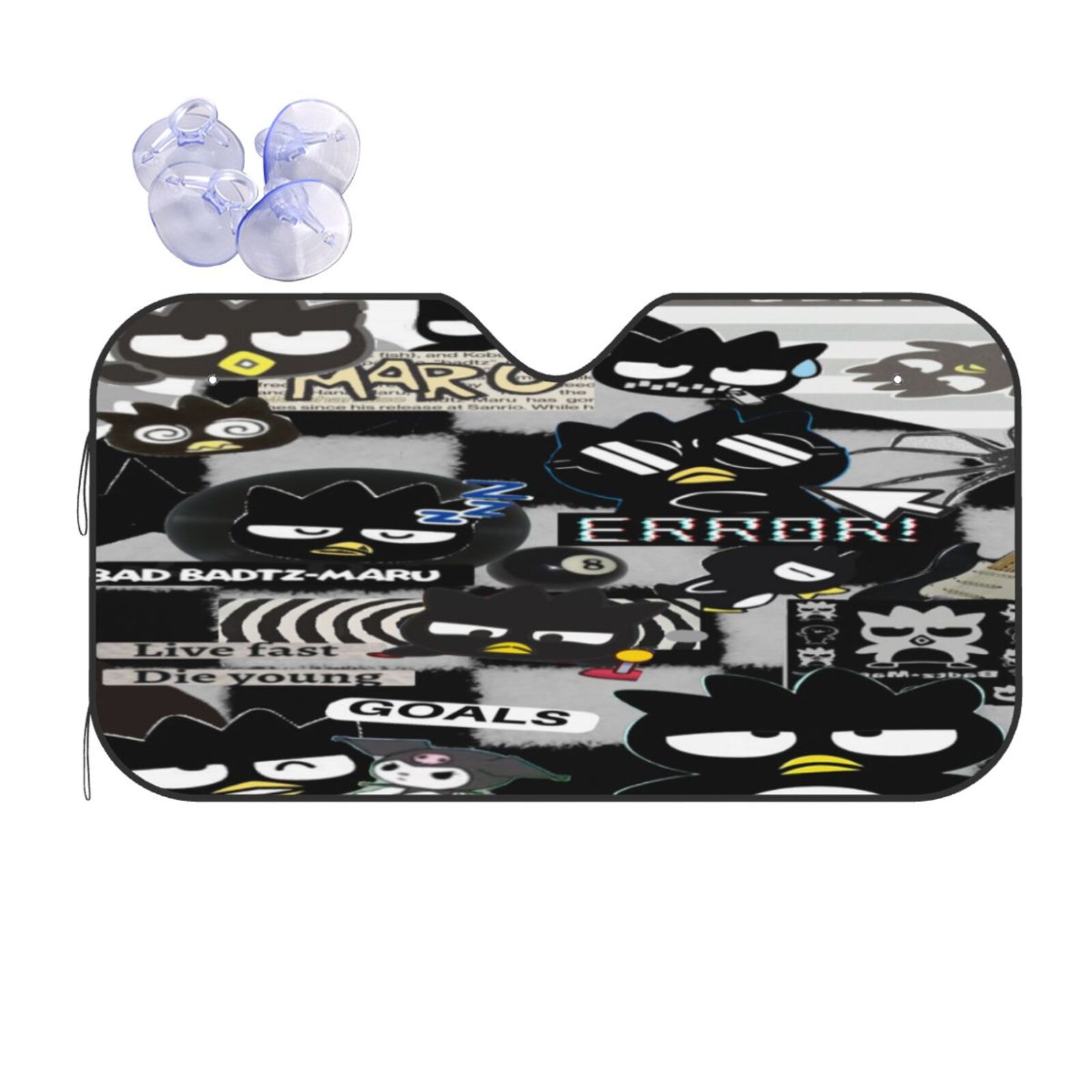 Badtz Maru Car Sunshade Front Windshield Sun Shades Car Accessories Keep Your Vehicle Cool Fits Most Car